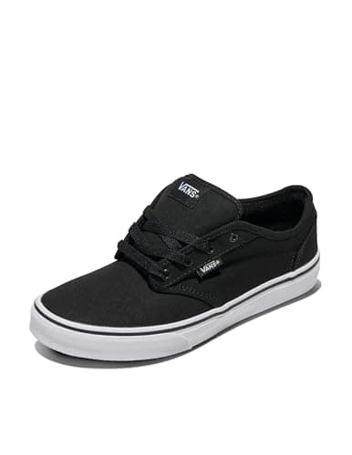 Image of Vans Boy's Yt Atwood Sneaker, Black Canvas, 11 UK