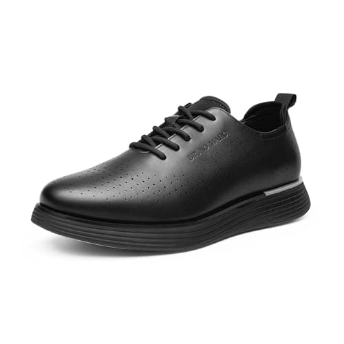 Image of Bruno Marc Men's Comfortable Trainer, Boy's School Shoes, VersaEase III Fashion Dress Sneakers Oxfords Classic Breathable Casual Shoes,Size 11,Black,SBOX2318M