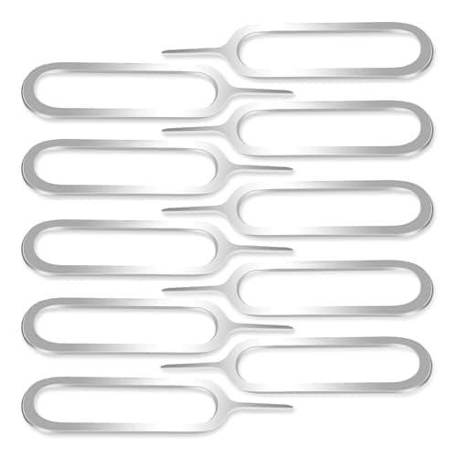 Image of Mobi Lock 10pcs Sim Card Tray Removal Tool Compatible with All Smartphones and Tablets - iPhones, Android - Samsung, HTC, Pixel, Sony, Motorola