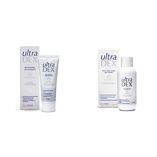 Image of UltraDEX WhiteningToothpaste 75ml & Daily Oral Rinse Whitening, 500 ml