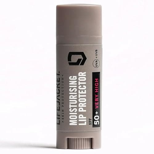 Image of LifeJacket Moisturising Lip Protector SPF 50+ Sun Stick for Sensitive Skin | Vitamin Enriched with Shea Butter & Beeswax | Water-Resistant, Fragrance Free, Clear Lip Balm for All Skin Types - UVA 5*