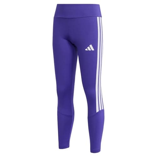 Image of adidas Girl's Train Essentials 3-Stripes Leggings Tights, Pure Purple/white, 5-6 Years