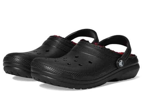 Image of Crocs Kids Classic Lined Clog, Black, 1 UK