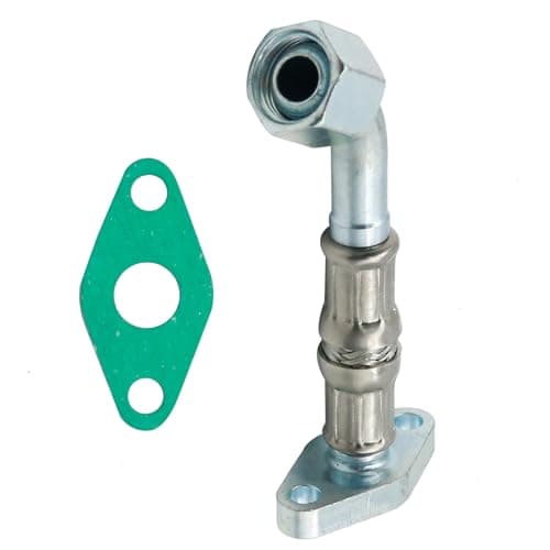 Image of JUUDDENPARTS Turbocharger Oil Return Line Pipe With Gasket, Replacement for A-U-D-I A2 Replacement for Skoda Fabia Replacement for Seat Altea, Replaces 038145736C