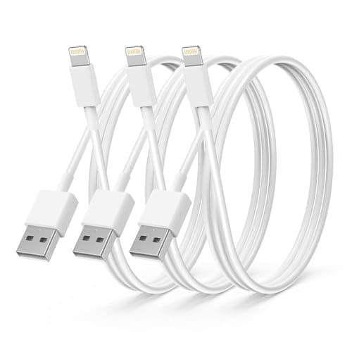Image of 3Pack Apple MFi Certified iPhone Charger 1M,iPhone Lightning to USB A Cable 1 Meter,Fast Charging Cable Lead for iPhone 13 12 SE 2020 11 Xs Max XR X 8 Plus 7 Plus 6 Plus 5s SE iPad Pro