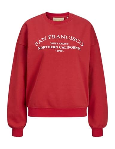Image of JJXX Female Sweatshirt JXCILLA Sweatshirt, Racing Red, XS
