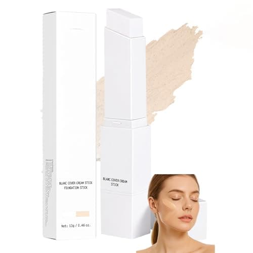 Image of Foundation Stick Light Beige - Creamy Smooth Natural Coverage Long Lasting Foundation With Built-In Brush For Mature Skin, Adapts To Skin Tone, Medium To Full Coverage (#1 fair)