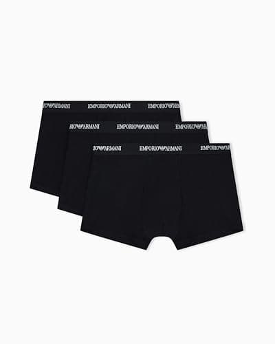Image of Emporio Armani Man's Core Logoband 3-Pack Trunk, Black, XL