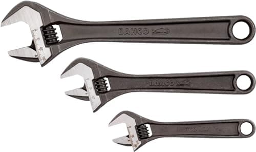 Image of Bahco Spanner Adjustable Spanner Metal Handle Jaw Width 30 mm