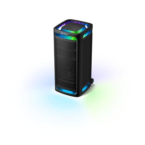 Image of Sony ULT TOWER 9 - Ultimate Bluetooth Party Speaker, 25hr Battery & Mains Power, 2 x ULT POWER SOUND modes, X-Balanced Speaker, 360 Lights & Sound, Karaoke Inputs - Black