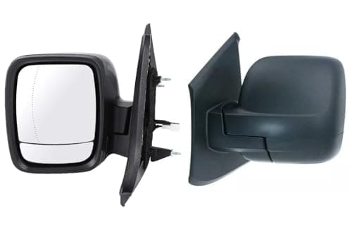 Image of Fits Renault Trafic 2014-2019 Electric Wing Mirror Unit Heated Black Manual Fold (Left Hand Passenger Side)