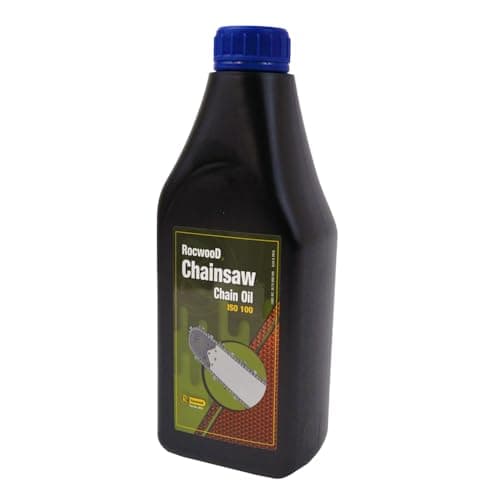 Image of RocwooD Chainswaw Chain Oil 1 Litre Mineral Based Universal Ideal For Petrol & Electric Chainsaws, Strimmer & Hedge Trimmers. Anti Fling Formula To Prevent Wear & Tear. Multi Purpose Oil
