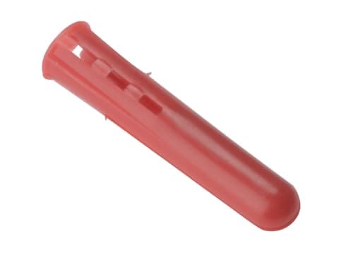 Image of Forgefix Expansion Wall Plugs Wall Plug Red 6-8 ForgePack 50, extremely popular all-purpose lightweight fixing. They are colour coded for size.