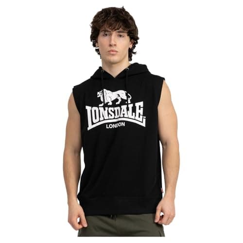 Image of Lonsdale London BIGNOR Men's Tank Top Black Regular, Black/Off White, XXL