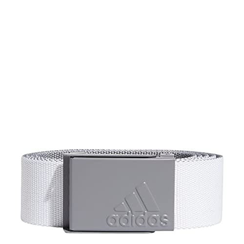 Image of adidas Men's Reversible Web Golf Belt, Grey, OSFM