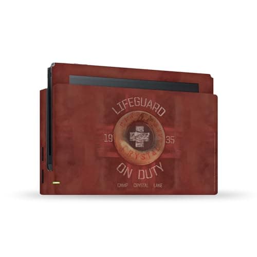 Image of Head Case Designs Officially Licensed Friday the 13th 2009 Camp Crystal Lake Graphics Vinyl Sticker Gaming Skin Decal Cover Compatible With Nintendo Switch Console & Dock