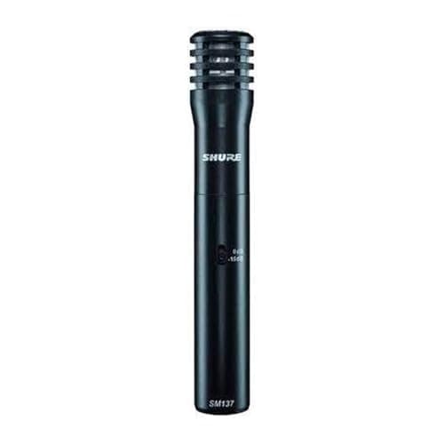 Image of Shure SM137-LC Cardioid Condenser Microphone, includes Zipper Pouch and Microphone Clip
