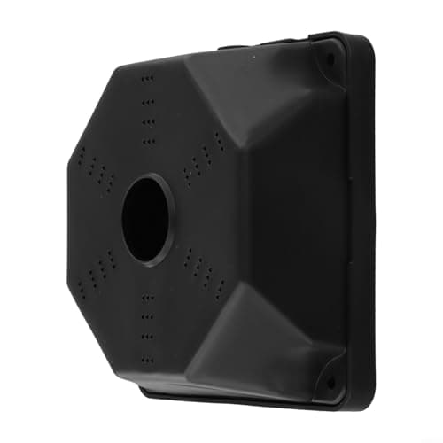 Image of Dome Camera Mount Box with Internal Cable Routing and Junction Protection for Indoor For Security Camera Setups (Black)