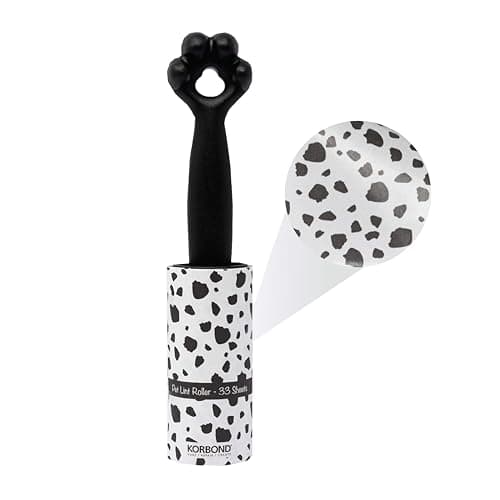 Image of Korbond Pet Lint Roller - LIMITED EDITION - 33 Dalmatian Printed Sheets - Lemon Scented Adhesive Pet Hair Remover Roller - Sticky Roller for Clothes - Dog Hair Remover