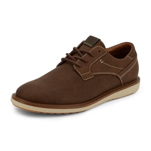 Image of Dockers Mens Blake Casual Oxford Shoe, Dark Tan, 8 M