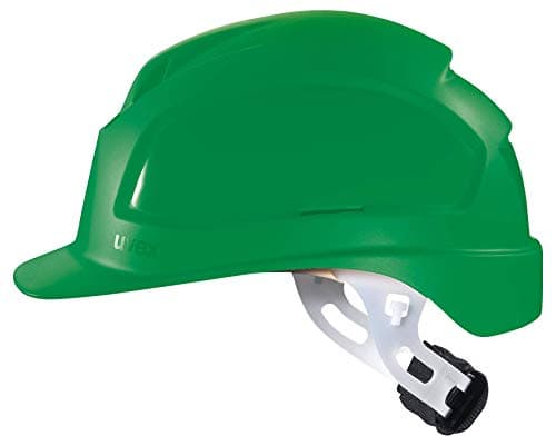Image of Uvex pheos E-WR Unvented Protective Helmet for Electricians - Head Guard Green