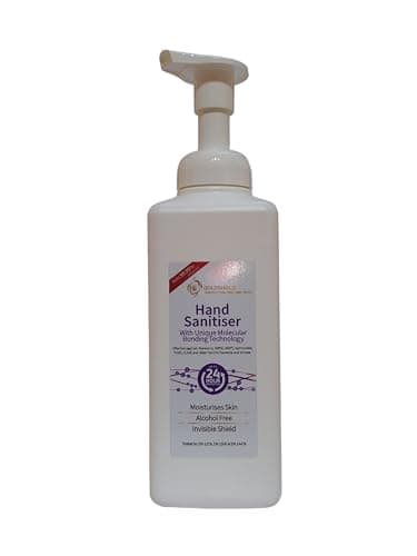 Image of 24 Hour Hand Sanitiser Foamer with Residual Anti-Microbial Barrier, NHS Grade, Alcohol-Free, Water Based Solution - Natural Grape Scent - 500ml by Goldshield