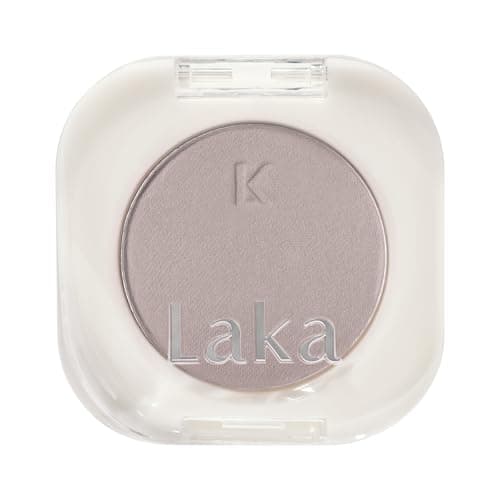 Image of Laka Mono Single Eyeshadow, 1.6g/0.05oz, High Pigment Eye Shadow, Easy Apply, Long Lasting Color, Smooth Blendable Formula, Vegan, K-Beauty (#910 Fog)