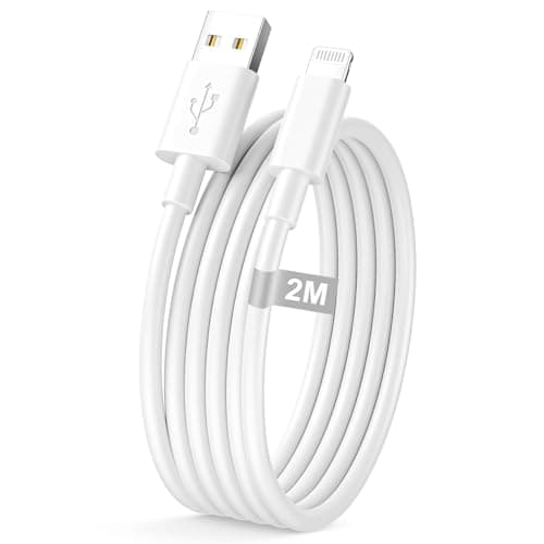 Image of iPhone Charger Cable 2M, [Apple MFi Certified] USB to Lightning Cable 2M USB iphone Charger cable Fast Charge iphone Charging Lead Wire for iPhone 14 13 12 11 Pro Max XS XR X SE 8 7 6 5 iPad iPod