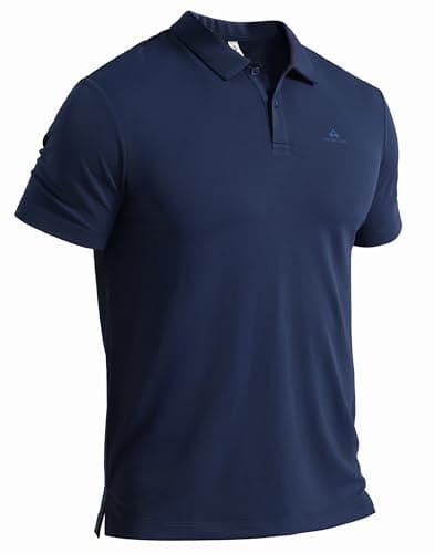 Image of Pioneer Camp Men's Polo Shirts Short Sleeve - Casual & Breathable Golf Shirts for Men - Classic Quick-Dry Shirts with UPF 50+ Navy