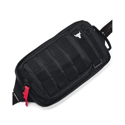 Image of Under Armour Unisex Project Rock Waist Bag Black/White One Size