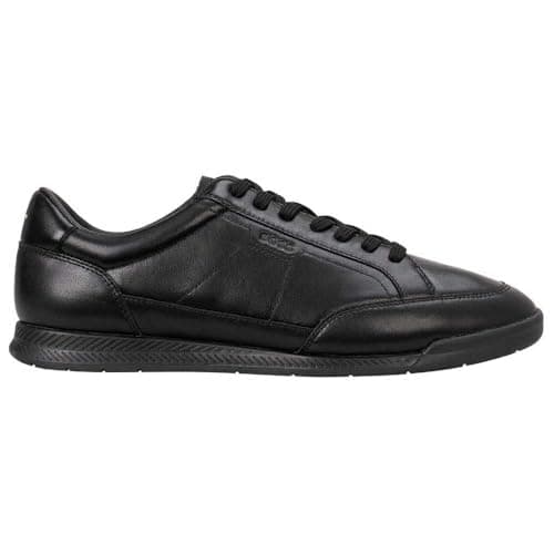 Image of BOSS Men's Nitan_Lowp_bu Low-Profile Trainers, Black, 9.5 UK