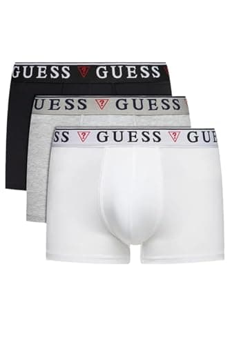 Image of GUESS BRIAN HERO BOXER TRUNK 3 PACK Black White