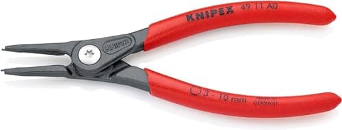Image of KNIPEX Precision Circlip Pliers for External Circlips on Shafts with Non-Slip Plastic Coating 140 mm, 49 11 A0