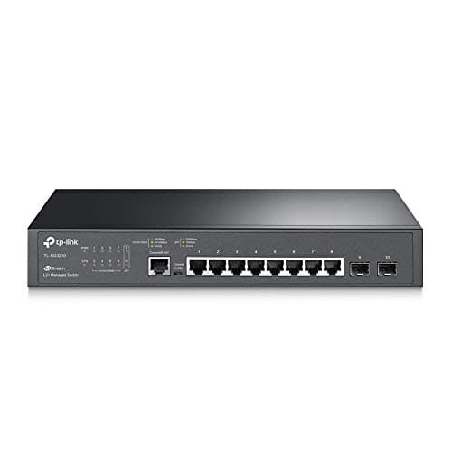 Image of TP-Link SG3210 Gigabit L2+ Managed Switch, 8× Gigabit RJ45 Ports Network Switch, 2× SFP Slots, Fanless Ethernet Switch, Static Routing, Omada SDN, Cloud & Standalone Management, Ethernet Splitter