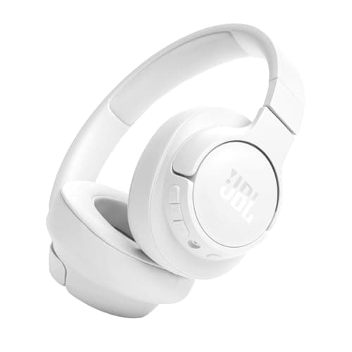 Image of JBL Tune 720 BT Wireless Over-Ear Headphones with JBL Pure Bass Sound, Bluetooth 5.3, Hands-Free Calls, Audio Cable and 76-Hour Battery Life, White