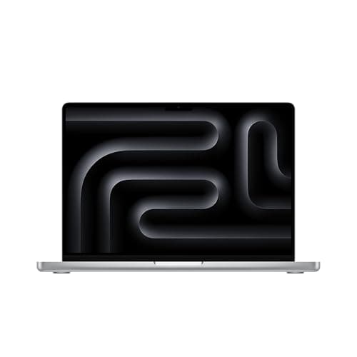 Image of Apple 2023 MacBook Pro laptop M3 chip with 8‑core CPU, 10‑core GPU: 14.2-inch Liquid Retina XDR display, 8GB unified memory, 512GB SSD storage. Works with iPhone/iPad; Silver