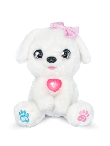 Image of VTech Kosy the Kissing Puppy, Interactive Soft Toy, Plush Toys for Sensory Play, Puppy Cuddle Toy for Role-Play, Over 200 Phrases, Songs, Melodies & Sounds, for Kids 4, 5, 6 Years, English Version