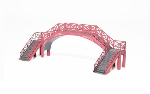 Image of TT:120 Hornby TT9001 Footbridge Model Railway TT Gauge Building, Model Train Accessories for Adding Scenery, Dioramas, Woodland, Buildings and More, Diorama Making Kits - 1/120 Scale Accessory
