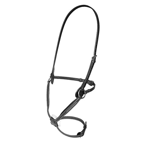 Image of Shires Salisbury Bodenham Leather Flash NOseband (Full, Black)