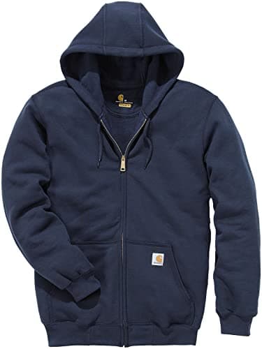 Image of Carhartt Men's Loose Fit Midweight Full-Zip Sweatshirt, New Navy, XL