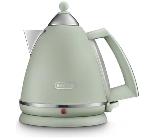 Image of De'Longhi Argento Flora KBX3016.GR Kettle with 1.7L Capacity, 360 Swivel Base & cord storage, Green