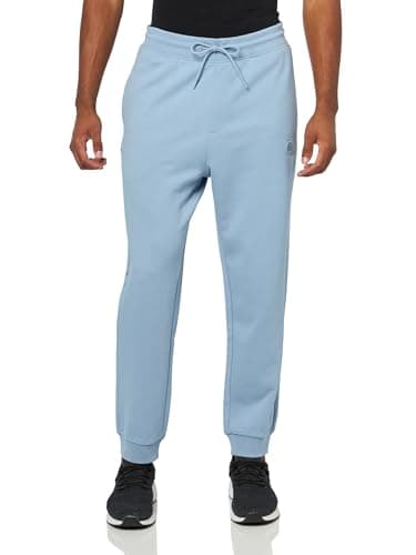 Image of Hugo Men's Smiley Logo Cotton Sweatpants, Misty Blue, X-Large