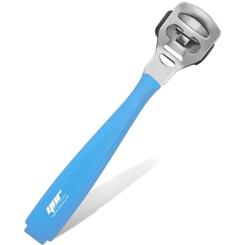 Image of YNR Callus Remover for Feet - Foot File Corn & Callus Remover, Pedicure Tool Includes 10 Replacement Heads, Heel Scrubber & Scraper, Corn Remover for Feet | (Light Blue)