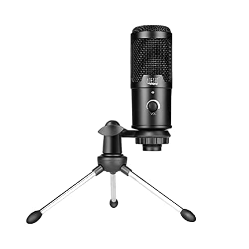 Image of ADESSO Xtream M4 Cardioid USB Microphone with Stand for Recording, Streaming and Meetings