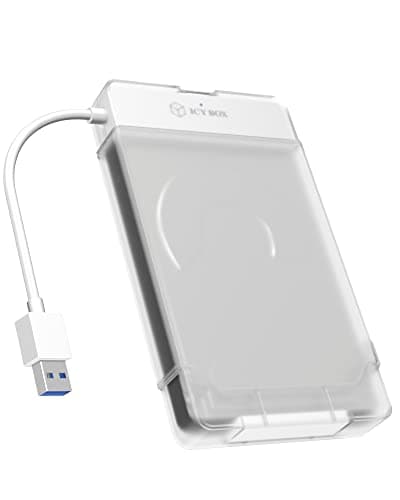 Image of ICY BOX USB 3.0 to SATA Adapter for 2.5" HDD/SSD with Protective Case for Adapter and Drive, SATA III, UASP, IB-AC703-U3