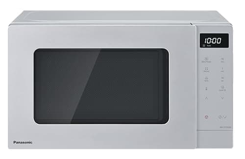 Image of Panasonic NN-ST23QMBPQ 20L Solo Microwave Oven with Glass Tray, 800W, Auto Defrost, 11 Auto Programmes, LED Display, 5 Power Settings, Digital Timer, Silver