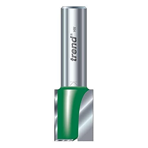 Image of Trend CraftPro Straight Two Flute Router Cutter Bit, 1/4 Inch Shank, 14mm Cut Diameter & 19mm Cut Length, Tungsten Carbide Tipped, C023AX1/4TC