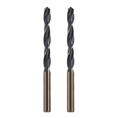 Image of Misuyue 10.5mm M2 Cobalt HSS Drill Bits, 2pcs Twist Metal Drilling Bit, Carbide Drill Bit for High-Carbon Steel Copper Plastic Hard Materials, Wood Drilling Bits