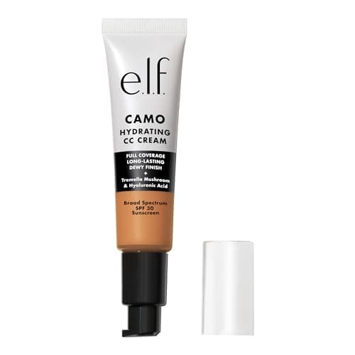 Image of e.l.f. Hydrating Camo CC Cream, Colour Correcting Full Coverage Foundation For A Dewy Finish With SPF 30, Vegan & Cruelty-Free, Tan 400W