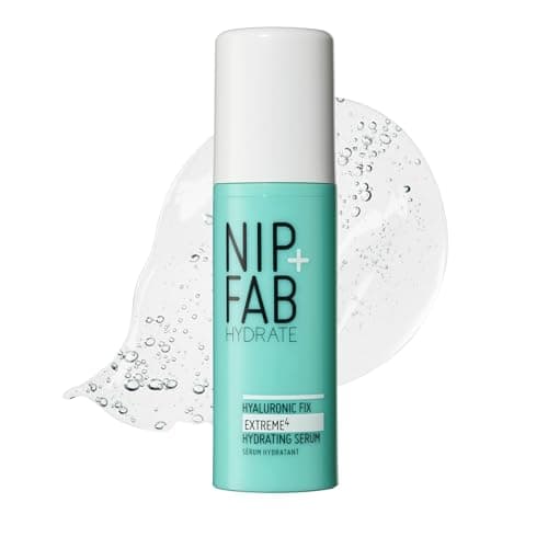 Image of Nip + Fab Hyaluronic Acid Fix Extreme 4 2% Face Serum, Lightweight, Non-Greasy Anti-Aging Hydrating Moisturizing for Fine Lines and Wrinkles, Skin-Plumping Skin Care, Smoothing